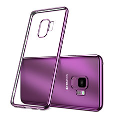 Coque Ultra Slim Silicone Souple Transparente pour Samsung Galaxy S9 Violet