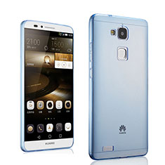 Coque Ultra Slim TPU Souple Transparente pour Huawei Mate 7 Bleu