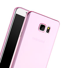 Coque Ultra Slim TPU Souple Transparente pour Samsung Galaxy Note 5 N9200 N920 N920F Rose