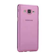 Coque Ultra Slim TPU Souple Transparente pour Samsung Galaxy On5 G550FY Rose