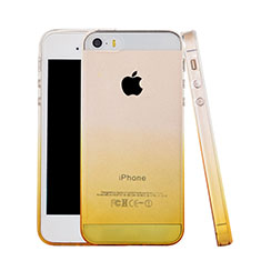 Coque Ultra Slim Transparente Souple Degrade pour Apple iPhone 5S Jaune