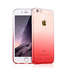 Coque Ultra Slim Transparente Souple Degrade pour Apple iPhone 6S Plus Rouge