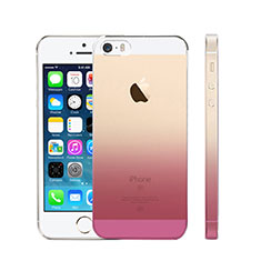 Coque Ultra Slim Transparente Souple Degrade pour Apple iPhone SE Rose