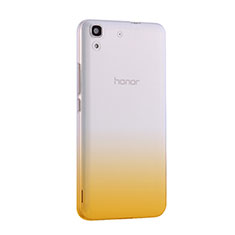 Coque Ultra Slim Transparente Souple Degrade pour Huawei Honor 4A Jaune
