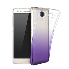 Coque Ultra Slim Transparente Souple Degrade pour Huawei Honor 7 Lite Violet