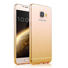 Coque Ultra Slim Transparente Souple Degrade pour Samsung Galaxy C5 SM-C5000 Jaune