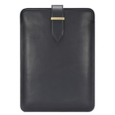 Double Pochette Housse Cuir L01 pour Huawei Honor MagicBook 14 Noir