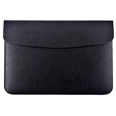 Double Pochette Housse Cuir L15 pour Apple MacBook Air 13 pouces (2020) Noir