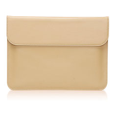 Double Pochette Housse Cuir pour Huawei Matebook 13 (2020) Or