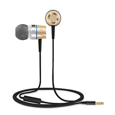 Ecouteur Casque Filaire Sport Stereo Intra-auriculaire Oreillette H30 pour Wiko Cink Slim 2 Or