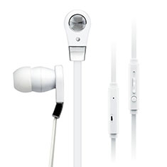 Ecouteur Filaire Sport Stereo Casque Intra-auriculaire Oreillette pour Oppo A56S 5G Blanc