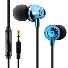 Ecouteur Filaire Sport Stereo Casque Intra-auriculaire Oreillette H21 pour Huawei MediaPad M2 10.0 M2-A10L Bleu
