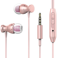 Ecouteur Filaire Sport Stereo Casque Intra-auriculaire Oreillette H34 pour Samsung Galaxy On5 Rose