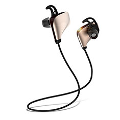 Ecouteur Sport Bluetooth Stereo Casque Intra-auriculaire Sans fil Oreillette H35 pour Xiaomi Poco M3 Or