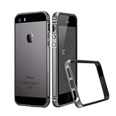 Etui Bumper Luxe Aluminum Metal pour Apple iPhone 5 Gris