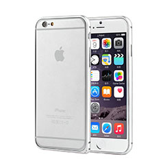 Etui Bumper Luxe Aluminum Metal pour Apple iPhone 6 Argent