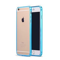 Etui Bumper Luxe Aluminum Metal pour Apple iPhone 6 Plus Bleu Ciel