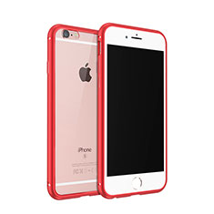 Etui Bumper Luxe Aluminum Metal pour Apple iPhone 6S Rouge