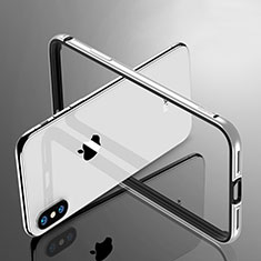 Etui Bumper Luxe Aluminum Metal pour Apple iPhone X Argent