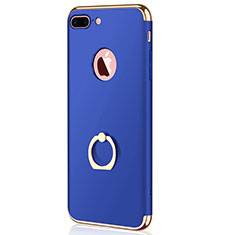 Etui Bumper Luxe Metal et Plastique F04 pour Apple iPhone 7 Plus Bleu