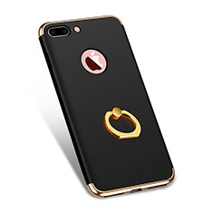 Etui Bumper Luxe Metal et Plastique F04 pour Apple iPhone 7 Plus Noir