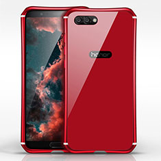 Etui Bumper Luxe Metal et Plastique pour Huawei Honor V10 Rouge