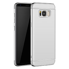 Etui Bumper Luxe Metal et Plastique pour Samsung Galaxy S8 Argent
