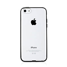 Etui Contour Silicone et Vitre Transparente T01 pour Apple iPhone 5C Noir