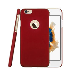 Etui Plastique Rigide avec Trou Mat pour Apple iPhone 6 Rouge