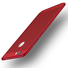 Etui Plastique Rigide Mailles Filet pour Huawei Nova Rouge