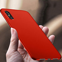 Etui Plastique Rigide Mat pour Apple iPhone X Rouge