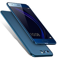Etui Plastique Rigide Mat pour Huawei Honor 9 Premium Bleu