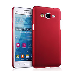 Etui Plastique Rigide Mat pour Samsung Galaxy Grand Prime 4G G531F Duos TV Rouge