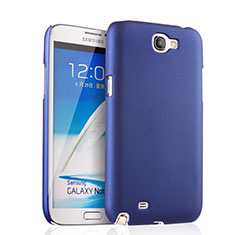 Etui Plastique Rigide Mat pour Samsung Galaxy Note 2 N7100 N7105 Bleu