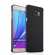 Etui Plastique Rigide Mat pour Samsung Galaxy Note 5 N9200 N920 N920F Noir