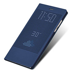 Etui Portefeuille Livre Cuir L01 pour Huawei Honor Note 8 Bleu