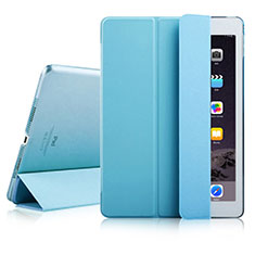 Etui Portefeuille Livre Cuir pour Apple iPad Air 2 Bleu Ciel