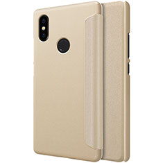 Etui Portefeuille Livre Cuir pour Xiaomi Mi 8 SE Or