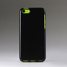 Etui Silicone Gel Souple Couleur Unie pour Apple iPhone 5C Noir