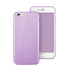 Etui Silicone Gel Souple Couleur Unie pour Apple iPhone 6 Violet