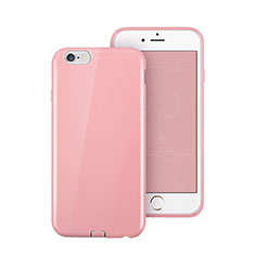 Etui Silicone Gel Souple Couleur Unie pour Apple iPhone 6S Rose