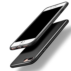 Etui Silicone Gel Souple Couleur Unie pour Apple iPhone 7 Plus Noir