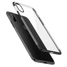 Etui Ultra Fine Plastique Rigide Transparente pour Apple iPhone X Noir
