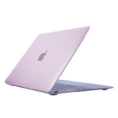 Etui Ultra Fine Plastique Rigide Transparente pour Apple MacBook 12 pouces Rose
