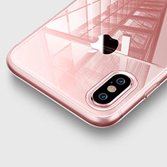 Etui Ultra Fine Silicone Souple Transparente pour Apple iPhone X Rose