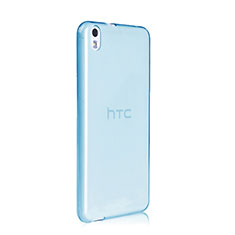 Etui Ultra Fine Silicone Souple Transparente pour HTC Desire 816 Bleu