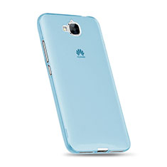 Etui Ultra Fine Silicone Souple Transparente pour Huawei Enjoy 5 Bleu