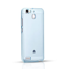 Etui Ultra Fine Silicone Souple Transparente pour Huawei G8 Mini Bleu