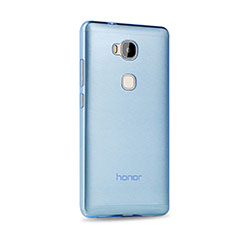 Etui Ultra Fine Silicone Souple Transparente pour Huawei GR5 Bleu