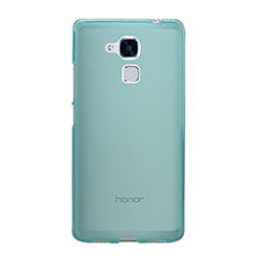 Etui Ultra Fine Silicone Souple Transparente pour Huawei Honor 7 Lite Bleu